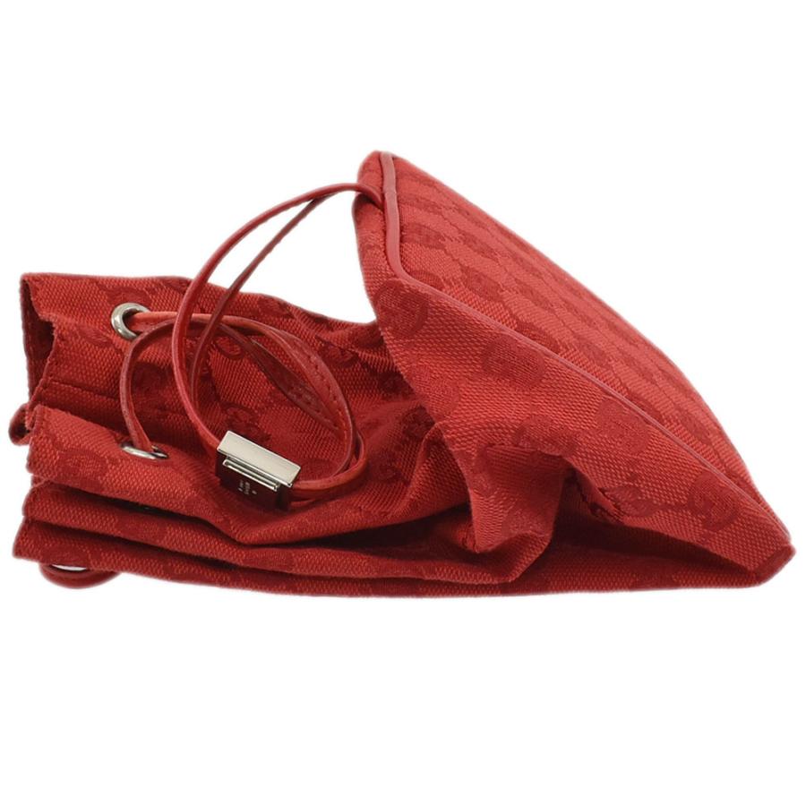 GUCCI（グッチ） ミニポーチ GGキャンバス 巾着型ポーチ GGキャンバス