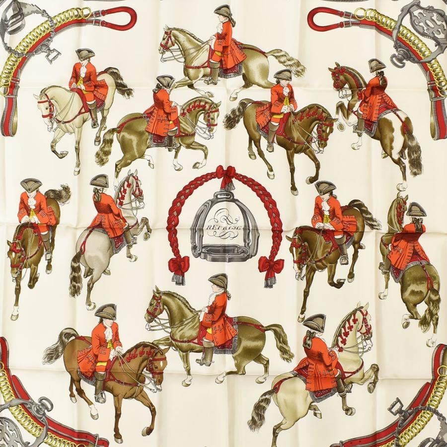 HERMES（エルメス） スカーフ カレ90 REPRISE 乗馬風景 シルク100