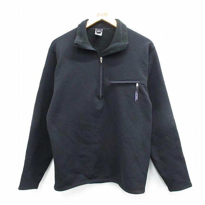 patagonia（パタゴニア） L/古着 長袖 ハーフジップ ソフトシェル