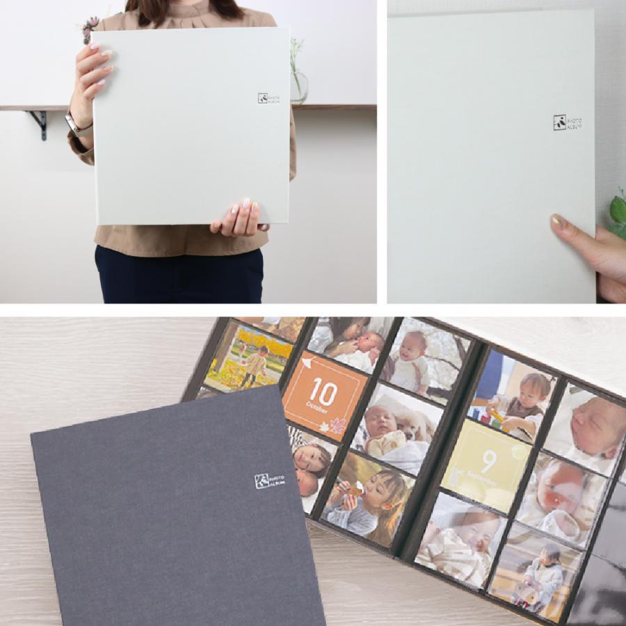 ナカバヤシ アルバム ましかく 大容量 9面ポケット セラピーカラー