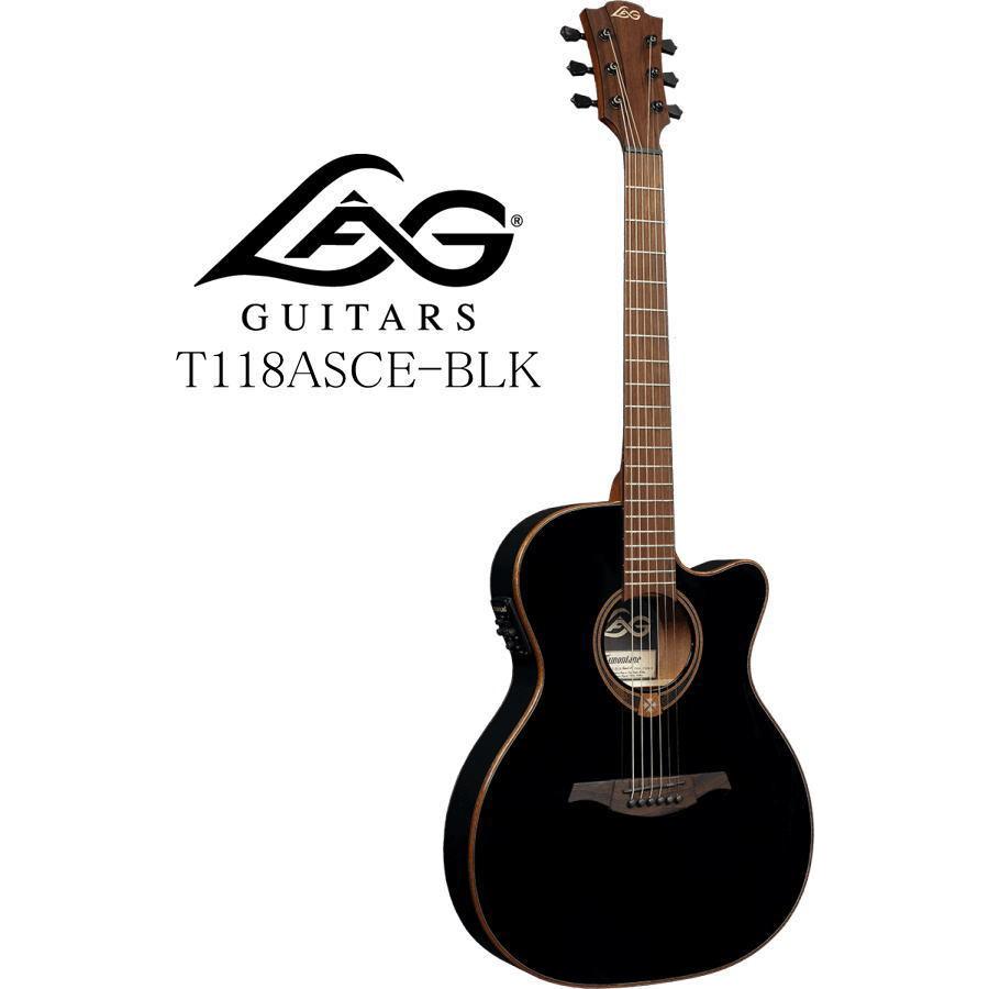 お取り寄せ商品] LAG GUITARS Tramontane 118 T118ASCE-BLK ラグ