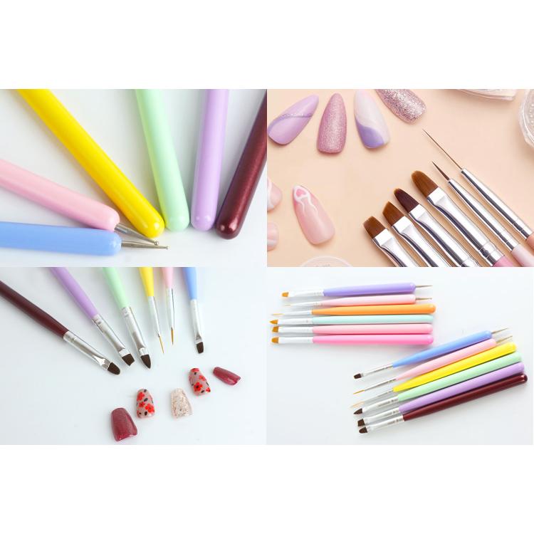 ネイル ブラシ 6本セット ジェル ネイルアート ネイル用品 ジェル