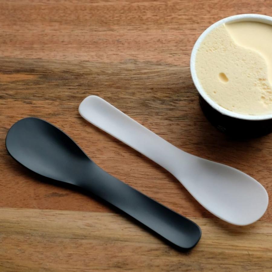 TEMO ジルコニア製 アイススプーン 白 黒 ZIKICO 最高級スプーン