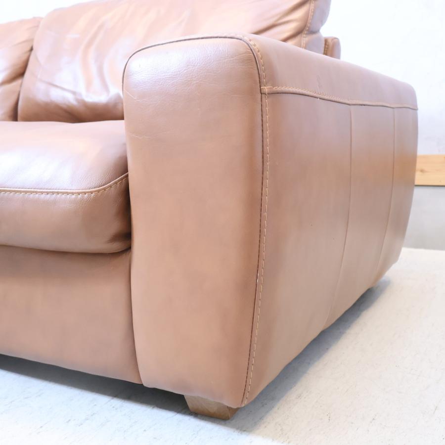 unico ウニコ TERRA テラ レザー フェザー 3人掛けソファー 総皮革