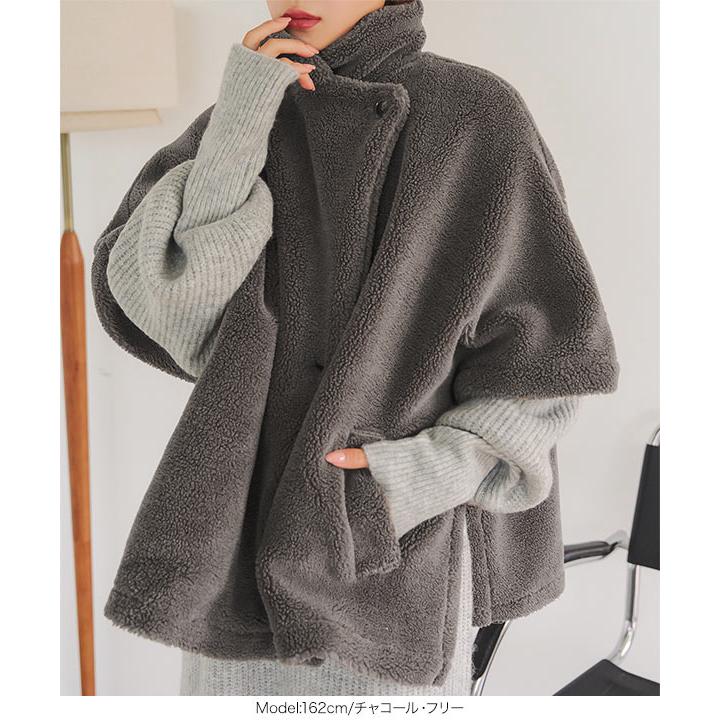 KOBE LETTUCE（神戸レタス） ケープ コート レディース ファー 暖かい