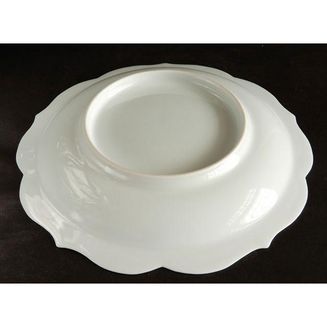 人間国宝 井上 萬二 白磁緑釉彫文 皿 本人作 : 古美術植松 - 通販