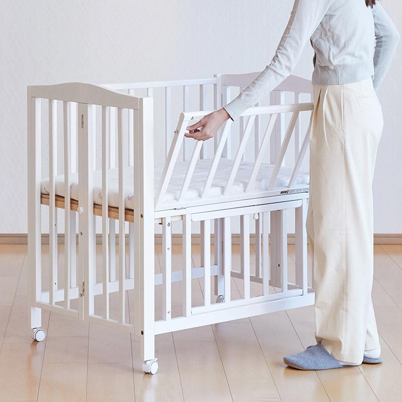 送料込み！KATOJI ベビーミニベッド ホワイト 折りたたみ たのメル便