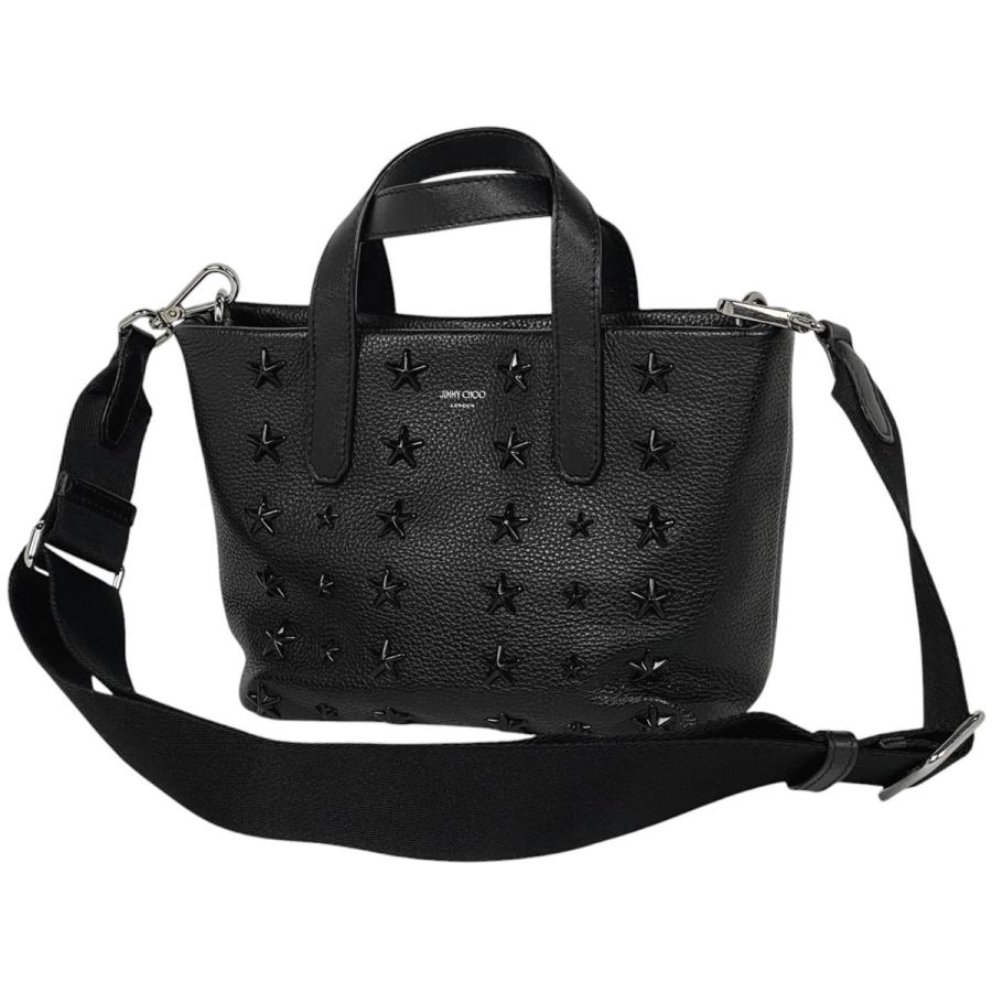 JIMMY CHOO（ジミーチュウ） ロゴ ハンドバッグ スタッズ スター 星