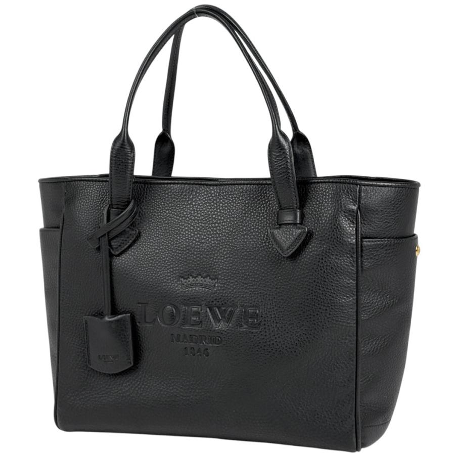 LOEWE（ロエベ） ヘリテージ スモール トートバッグ ロゴ ハンドバッグ