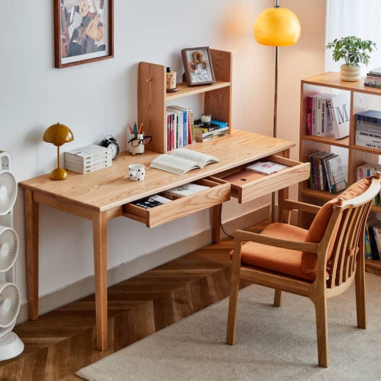 幅100 130 150cm」テーブル デスク レッドオーク ナチュラル 無垢材
