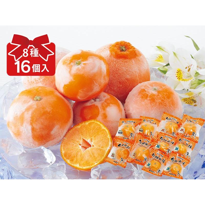 冷凍みかん】いろいろ8種16個入セット（各2個ずつ） : のま果樹園