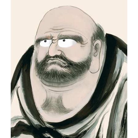 掛け軸 達磨 (清水雲峰) 掛軸 : 掛け軸・絵画の専門店 掛軸堂画廊