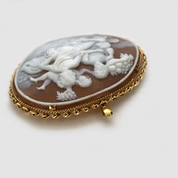 CAMEO（カメオ） 【限定1点】 K18 イエローゴールド シェル ブローチ