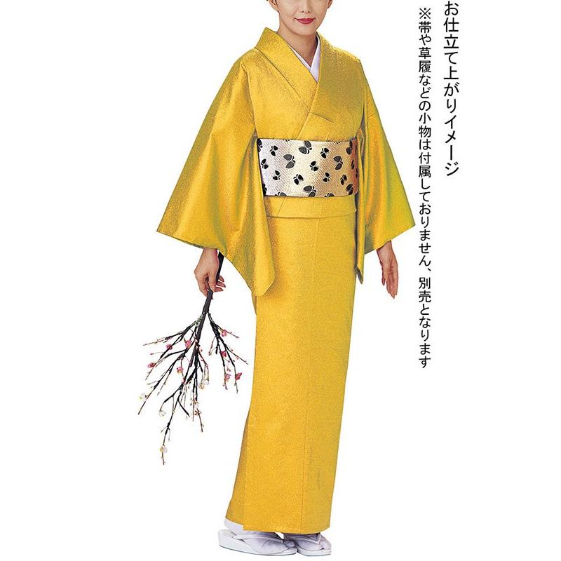 色無地 着物 反物 ラメ 踊り 舞台 ステージ 日本製 オーロラ 洗える