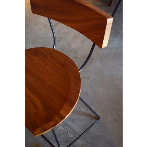 東谷(あずまや) ジェラルド ウッドカウンターチェア ブラウン JW-109