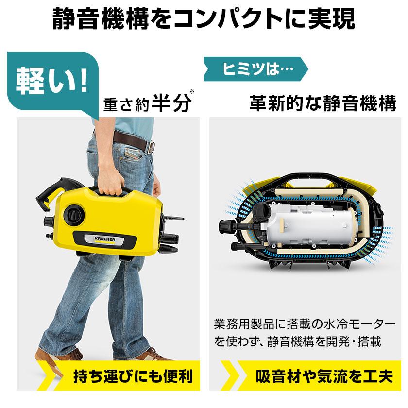 ケルヒャー（KARCHER） K 2 サイレント高圧洗浄機+オリジナルボックスS
