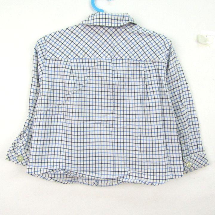 ファミリア 長袖シャツ チェック柄 トップス ベビー 男の子用 90サイズ