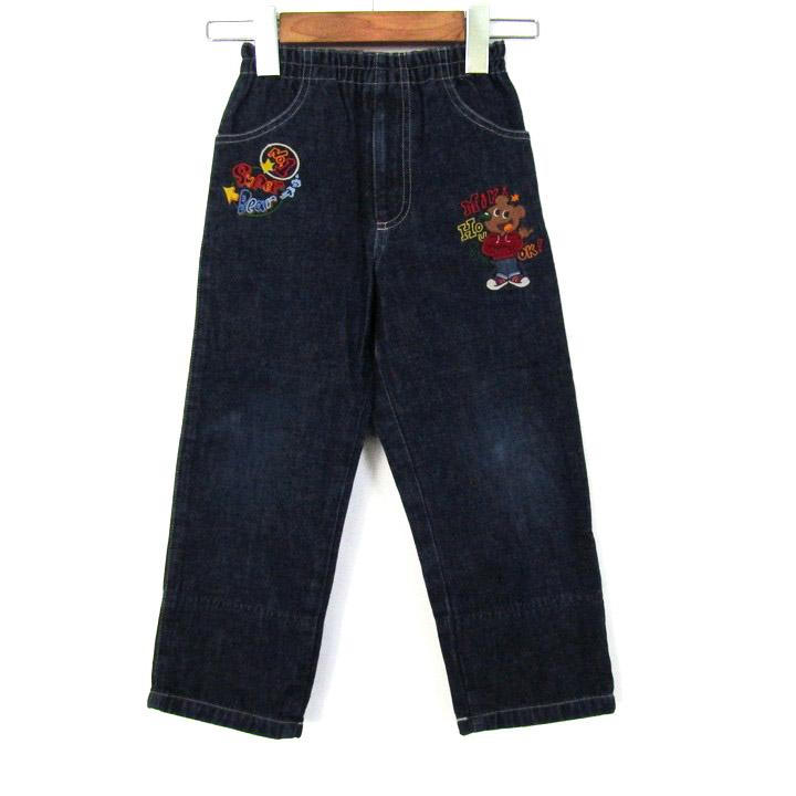 ミキハウス デニムパンツ ジーンズ 刺繍 ボトムス キッズ 男の子用 100