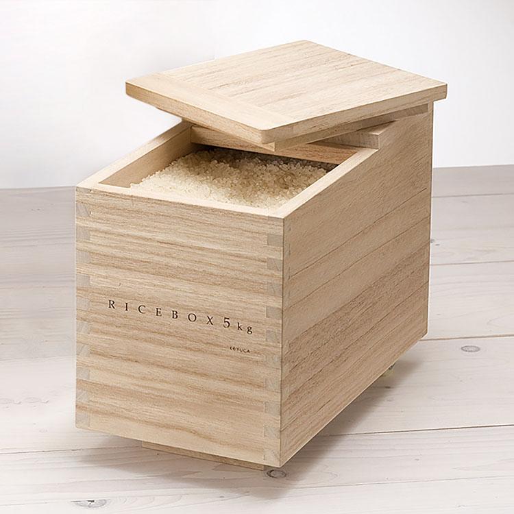 KEYUCA（ケユカ） 米びつ 米櫃 5キロ お米 保存容器 お米入れ スリム