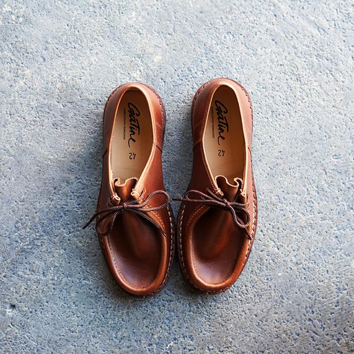 30%OFFセール GATINE ガティーヌ MEGEVE -BROWN チロリアンシューズ