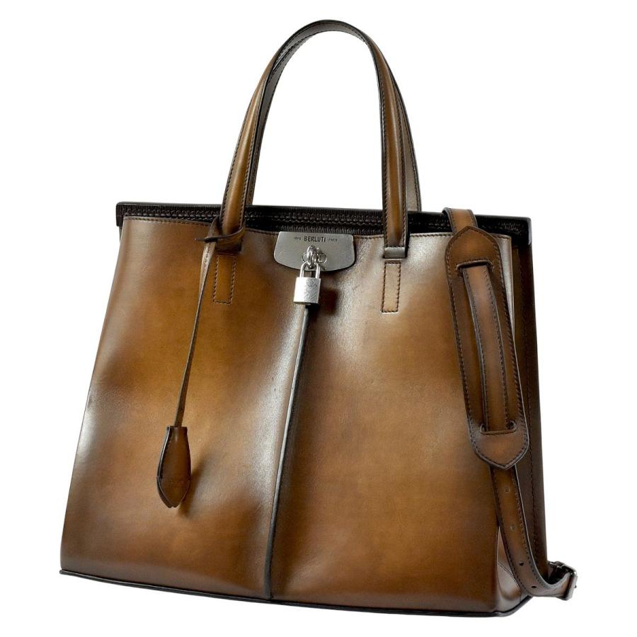 Berluti（ベルルッティ） 美品 ルッティ 38 レザーバッグ 2way メンズ