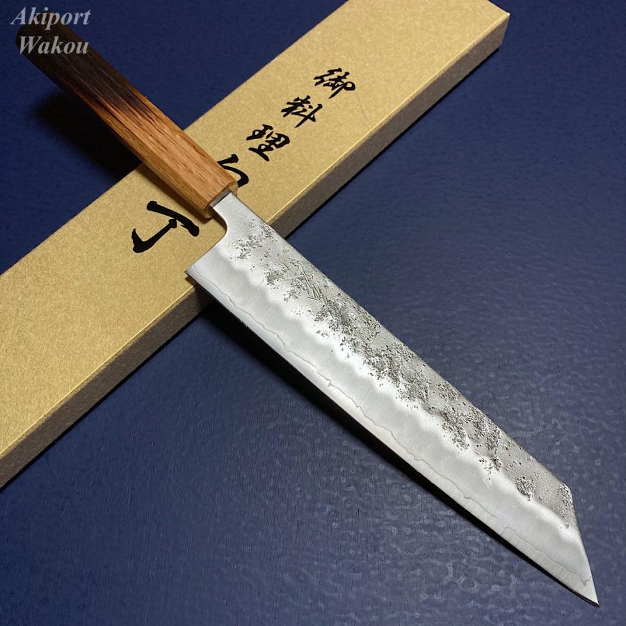 包丁 和牛刀 切付牛刀 240mm 24cm 8寸 義弘作 銀三鋼 銀紙三号 梨地