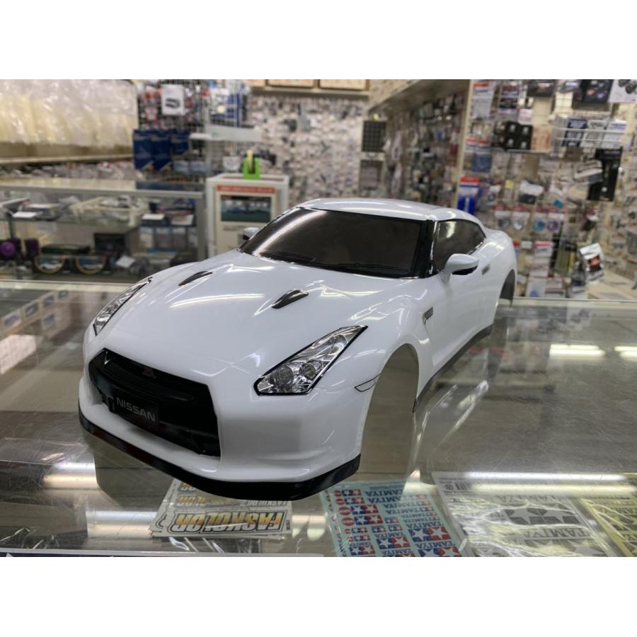 当店オリジナル塗装済みボディ タミヤ 1/10 NISSAN GT-R(R35) ホワイト