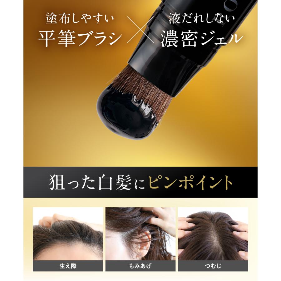 綺和美 白髪隠し 3本セット 生え際 部分染め スティック 部分 白髪染め