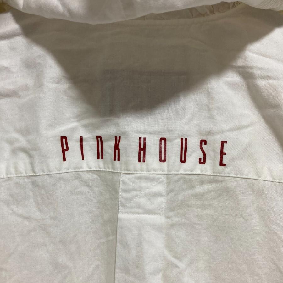 PINK HOUSE（ピンクハウス） 良品 ピコフリル フーディーシャツ