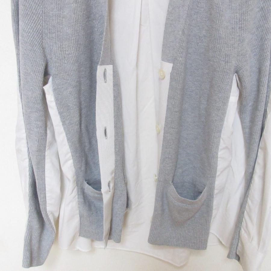 sacai（サカイ） 美品 ドッキング カーディガン サイズ1 グレー