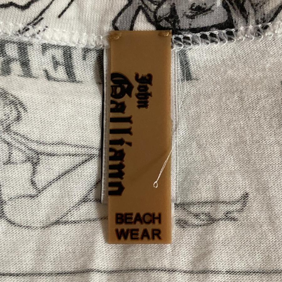 John Galliano（ジョンガリアーノ） 美品 新聞 ニュースペーパー柄 V