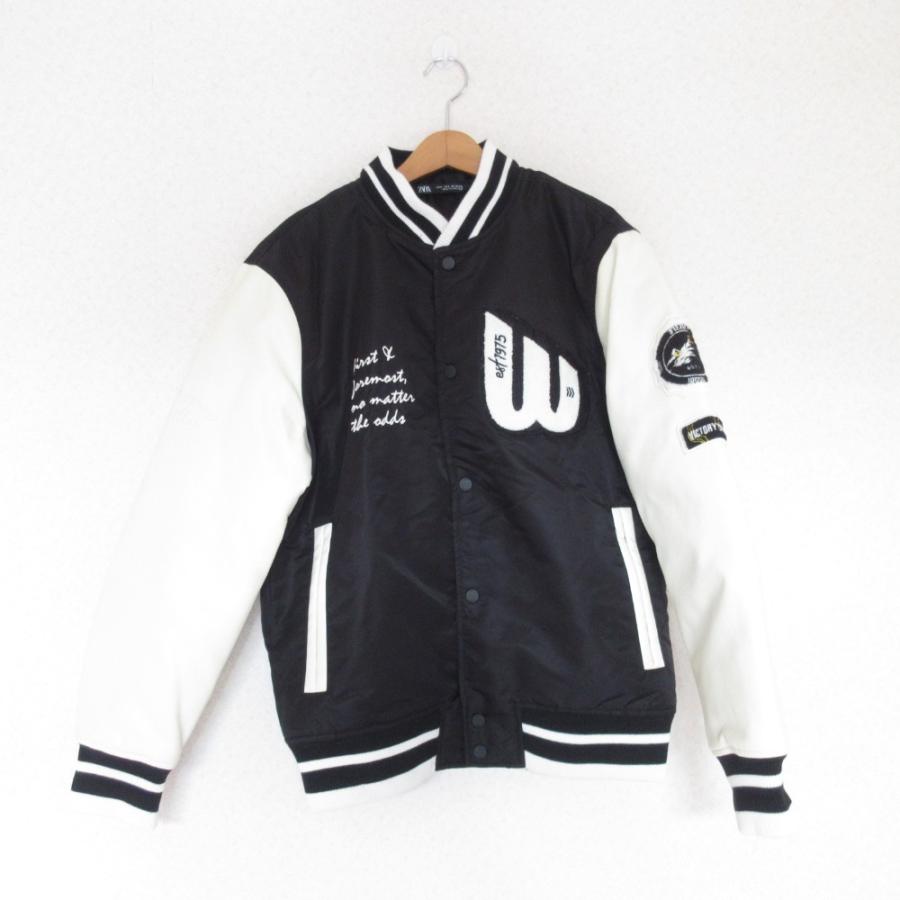 ZARA（ザラ） 良品 スタジャン バーシティジャケット ブルゾン S