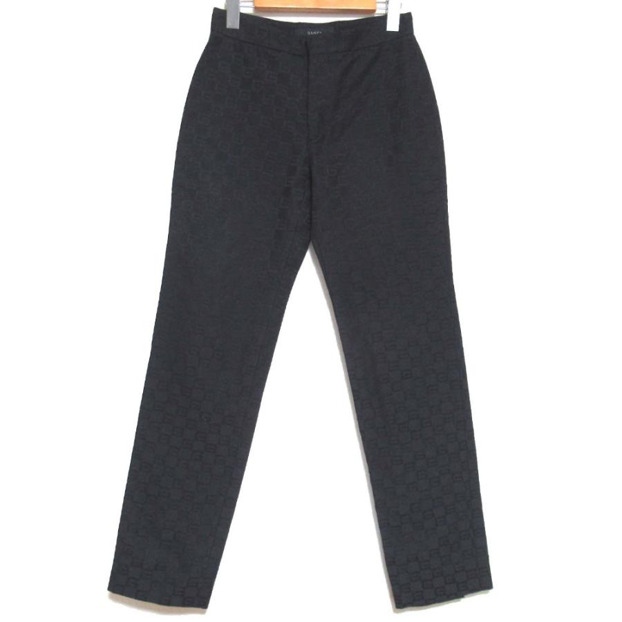 GUCCI（グッチ） 美品 トムフォード期 Gロゴ ジャガード 総柄 パンツ