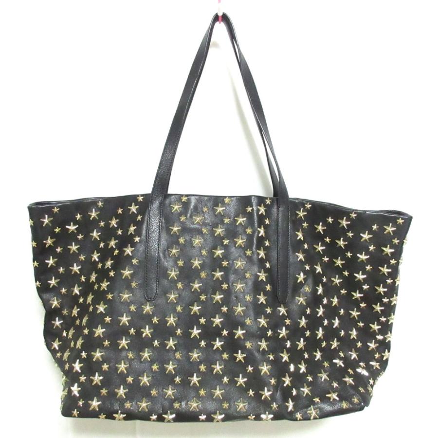 JIMMY CHOO（ジミーチュウ） 美品 スタースタッズ レザートートバッグ