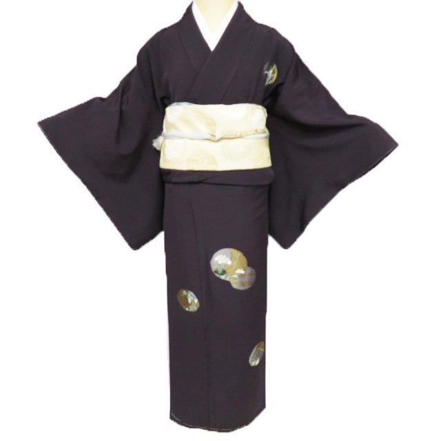 特選 付下げ 付け下げ 訪問着 未使用 正絹 袷 フォーマル 丸花文 月