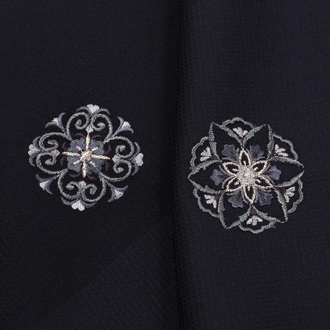 きもの 和 小紋 着物 反物 単衣 袷 正絹 飛び柄 刺繍 正絹 反物 洋華紋