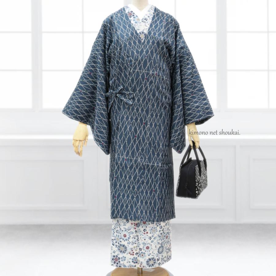 正絹 利休バッグ 越後染印傳 黒 裂取り小紋柄 日本製 和装バッグ