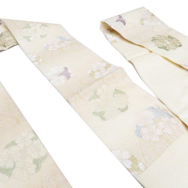 名古屋帯 なごや帯 中古 リサイクル 正絹 カジュアル 仕立て上がり 立