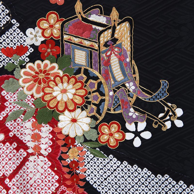 振袖レンタル 正絹 総絞り シンプル fg-51b フルセット一式 着物 人気