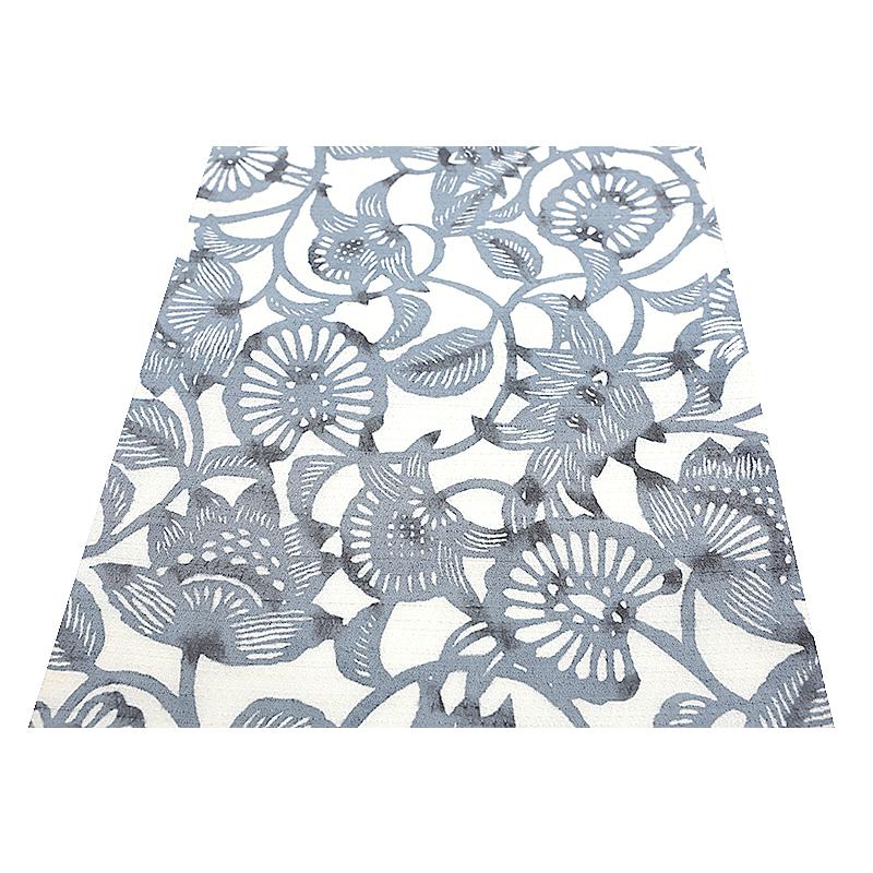 名古屋帯 江戸紅型 紅型染 和染紅型 浜紬 浜つむぎ 網織紬 正絹 白地