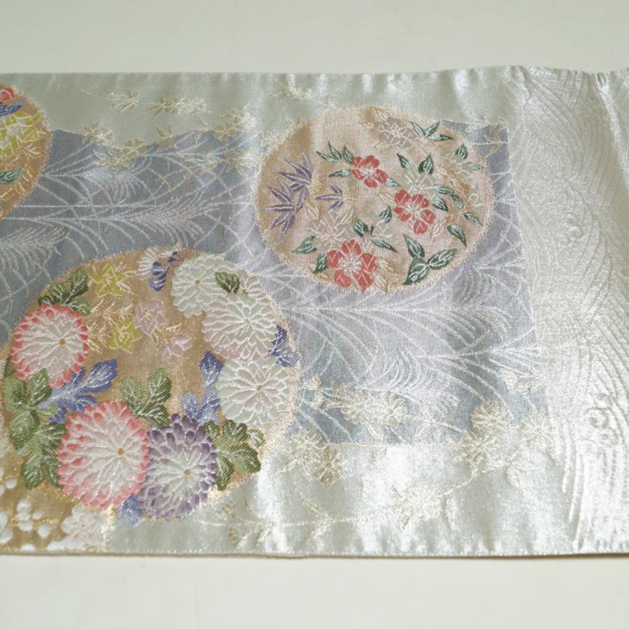 着物セット スワトウ刺繍 訪問着・袋帯 2点 セット 金撒きに文箱模様