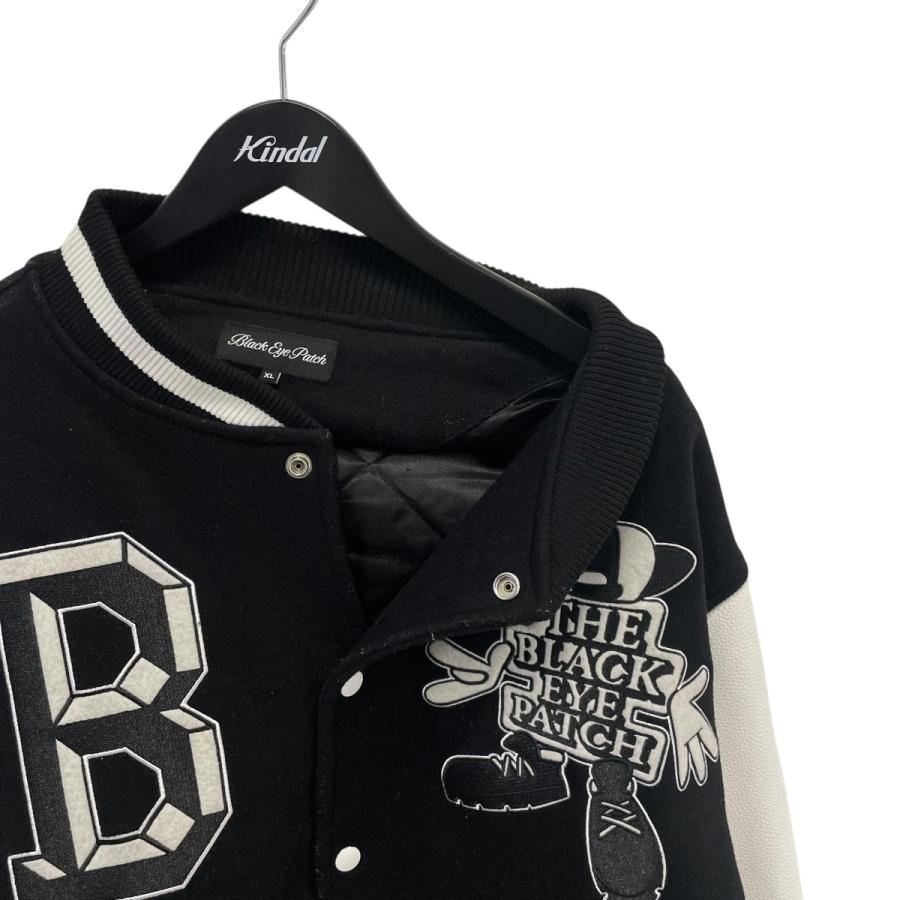 BlackEyePatch（ブラックアイパッチ） スタジャン ブラック×ホワイト