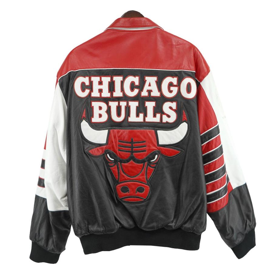 値下げ】Jeff Hamilton Chicago Bulls Leather Jacket シカゴブルズ