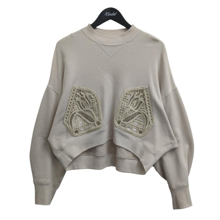 マメクロゴウチ mame kurogouchi 25SS Cording Embroidery Cropped