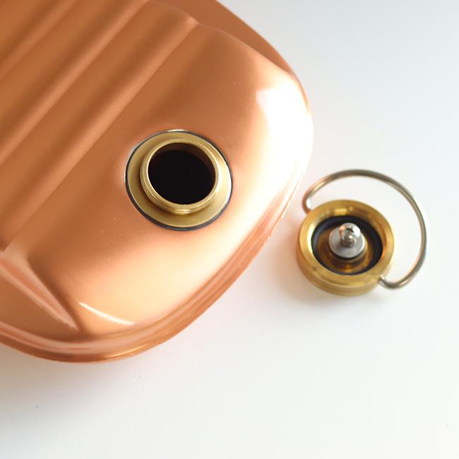 新光堂 純銅湯たんぽ 袋付 小 1.2L S-9395S(湯たんぽ 銅 純銅製