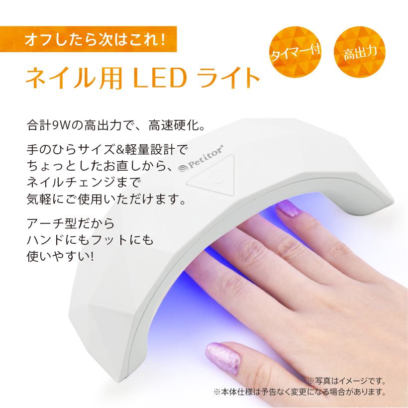 Petitor ネイルマシン オフ セット 【プチトルL コンパクト集塵機 LED