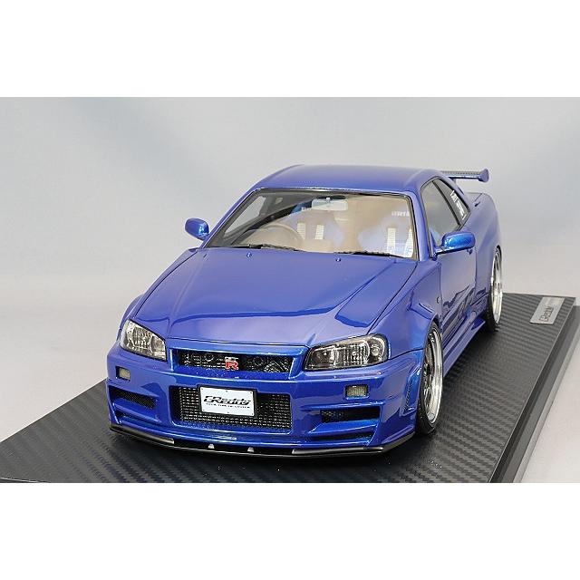 イグニッションモデル 1/18 トラスト グレッディ 34RX ブルー