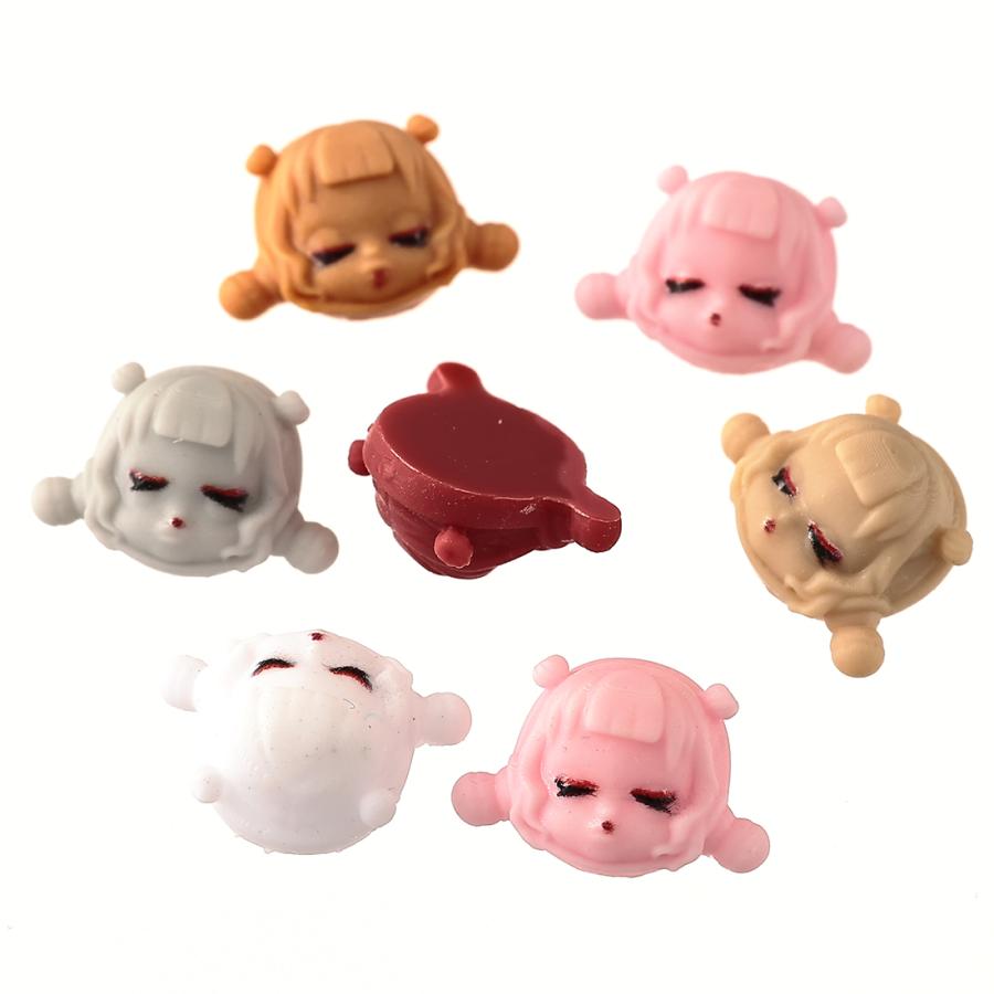 デコパーツ キャラクター 8mm ミックス 250個 3D 顔 ネイルパーツ ミニ