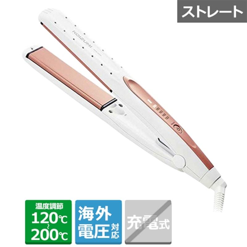 小泉 マイナスイオンストレートアイロン KHS-8230-W : ケーズデンキ