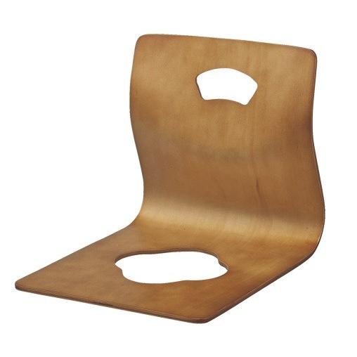 弘益 木製曲げ木座椅子GZ-395 ブラウン (1個) (送料別) : くらし壱番館